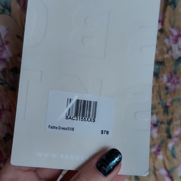 ❌️SOLD Sabo Skirt mini floral dress - Picture 5 of 6